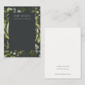 SCHWARZE GREEN FOLIAGE WREATH FRAME NECKLACE DISPL VISITENKARTE (Vorne/Hinten)