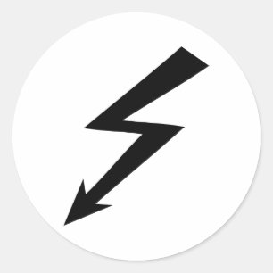 schwarze grelle Ikone Runder Aufkleber