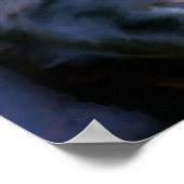 Schwarze Grenze Collie Dog Foto Malerei Poster (Ecke)