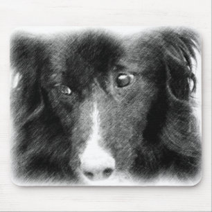 Schwarze Grenze - Collie Mousepad
