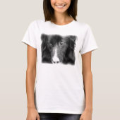 Schwarze Grenze - Collie T-Shirt (Vorderseite)