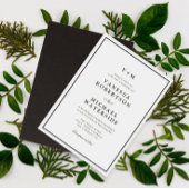 Schwarze Grenze Einmalige Einladung zur Hochzeit