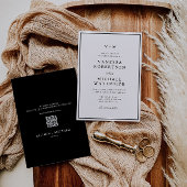 Schwarze Grenze Einmalige Einladung zur Hochzeit