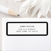 Schwarze Grenze Formelle Rücksendeadresse (Insitu)