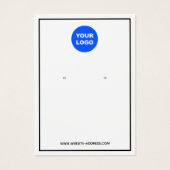 Schwarze Grenze Logo-weiße Ohrenanzeige (Vorderseite)