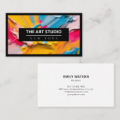 Schwarze Grenze Moderne Kunst, Kunst, Dichtung und Visitenkarte (Vorne/Hinten)