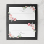 Schwarze Grenze Platzkarte (Außenseite Aufgefaltet)