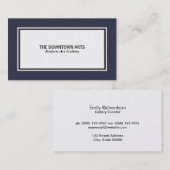 Schwarze Grenze Visitenkarte (Vorne/Hinten)