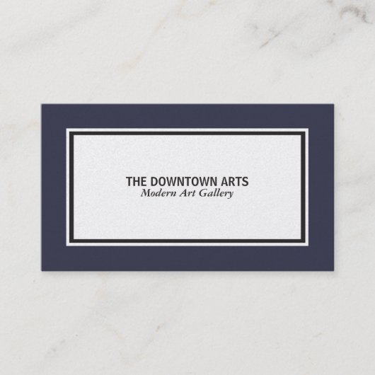 Schwarze Grenze Visitenkarte (Vorderseite)