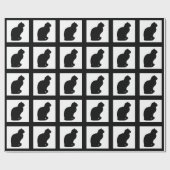 Schwarze Grenzen des Geschenkpapier (Flach)