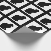 Schwarze Grenzen des Geschenkpapier (Ecke)