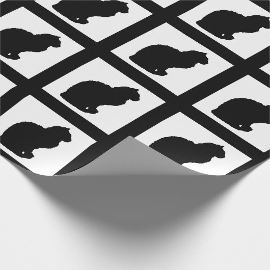 Schwarze Grenzen des Geschenkpapier (Ecke)