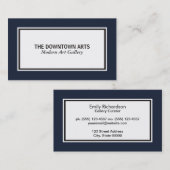 Schwarze Grenzen Visitenkarte (Vorne/Hinten)