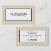 Schwarze Grenzen Visitenkarte (Vorne/Hinten)