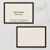 Schwarze Grenzmathematiker-Visitenkarte Visitenkarte (Vorne/Hinten)