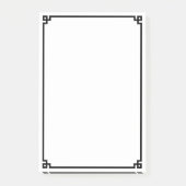 Schwarze griechische Schlösser Post-it Klebezettel (Vorderseite)