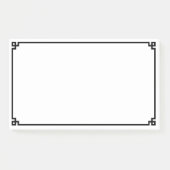 Schwarze griechische Schlösser Post-it Klebezettel (Vorderseite)