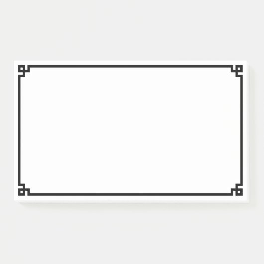 Schwarze griechische Schlösser Post-it Klebezettel (Vorderseite)