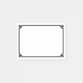 Schwarze griechische Schlösser Post-it Klebezettel (Vorderseite)