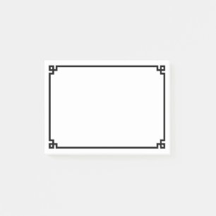 Schwarze griechische Schlösser Post-it Klebezettel