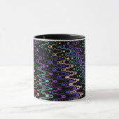 Schwarze Groovy Zickzack-Tasse Tasse (Zentrum)