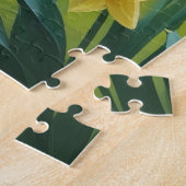 Schwarze, großartige Dog-Frühlingsblumen Malerei Puzzle (Seite)