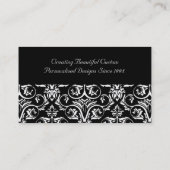Schwarze großartige visitenkarte (Rückseite)