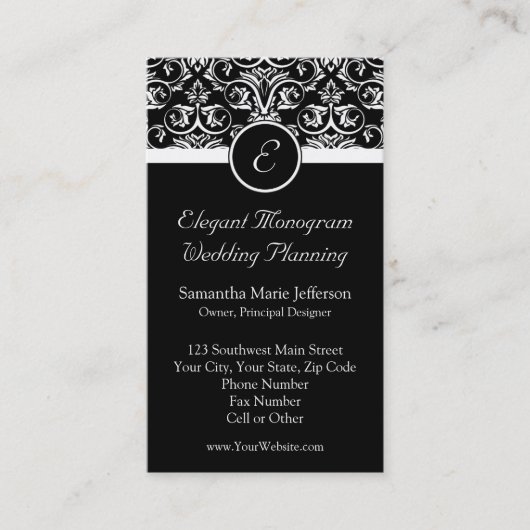 Schwarze großartige visitenkarte (Vorderseite)