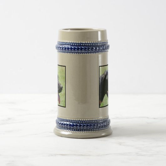 Schwarze große Däne-Tasse Bierglas (Mittel)