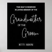 Schwarze Großmutter der Groom-Gedenkhochzeit