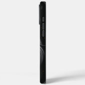 Schwarze Grumpy Schnauzer Portrait Case-Mate iPhone Hülle (Rückseite / Links)