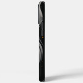 Schwarze Grumpy Schnauzer Portrait Case-Mate iPhone Hülle (Rückseite / Links)