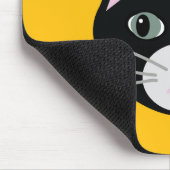 Schwarze grüne Augen Mousepad (Ecke)