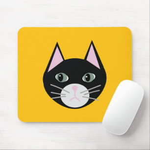 Schwarze grüne Augen Mousepad