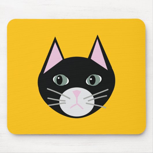 Schwarze grüne Augen Mousepad (Vorne)