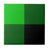 Schwarze Grüne Keramikfliese mit Schachbrettmuster (Vorderseite)