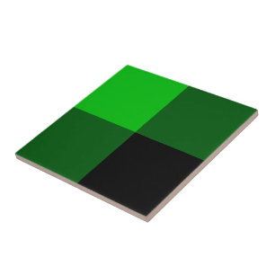 Schwarze Grüne Keramikfliese mit Schachbrettmuster
