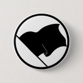 Schwarze grüne lila Flagge schlicht kein Button (Vorderseite)