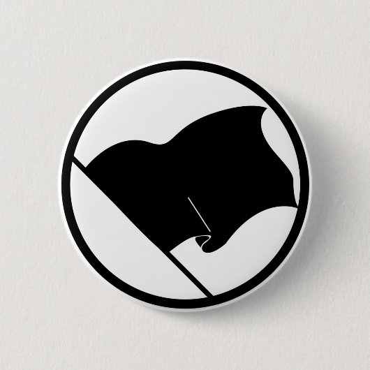 Schwarze grüne lila Flagge schlicht kein Button (Vorderseite)