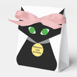 Schwarze grüne mit Augen Katze Geschenkschachtel