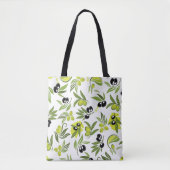 Schwarze & Grüne Oliven Tasche (Vorderseite)