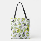 Schwarze & Grüne Oliven Tasche (Rückseite)