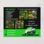 Schwarze grüne professionelle Rasenpflege Landscha Flyer (Hinten)