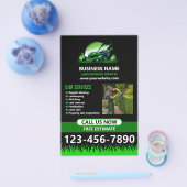 Schwarze grüne professionelle Rasenpflege Landscha Flyer (Einzeln)