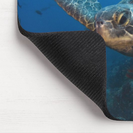 Schwarze (grüne) Schildkröte (Chelonia agassizi) Mousepad (Ecke)