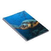 Schwarze (grüne) Schildkröte (Chelonia agassizi) Notizblock (Rechte Seite)