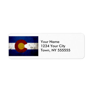 Schwarze Grunge-Colorado-Staats-Flagge