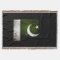 Schwarze Grunge-Flagge Pakistan