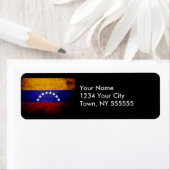 Schwarze Grunge-Flagge Venezuela (Insitu)