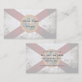 Schwarze Grunge-Florida-Staats-Flagge Visitenkarte (Vorne/Hinten)